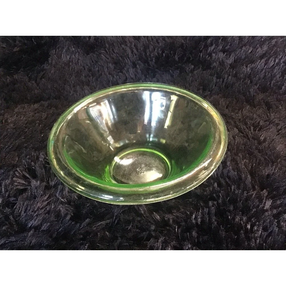 Hemingway Glass Uranium Bowl Mid Century Depression Glows